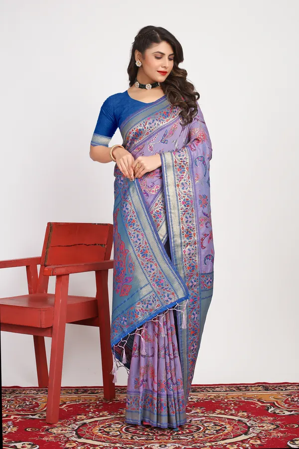 PURPLE_ZARI_WORK_PATOLA_SILK_SAREE